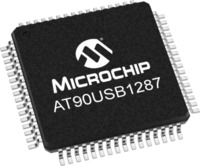 AVR Mikrocontroller, 8 bit, 16 MHz, TQFP-64, AT90USB1287-AU