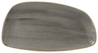 Chefs Geo Platte Stonecast Peppercorn; 18.5x35 cm (LxB); grau/braun; rechteckig;