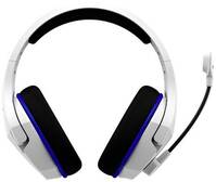 HyperX Cloud Stinger Core Gamer Over Ear headset Rádiójel vezérlésű Stereo Fehér, Kék Hangerő szabályozás, Mikrofon némítás