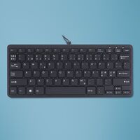Compact Keyboard (NORDIC)Black QWERTY, wired. Win. & Linus Toetsenborden (extern)