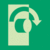 Sicherheitskennzeichnung - Öffnung durch Rechtsdrehung, Grün, 15 x 15 cm