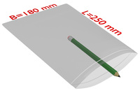 PE-Druckverschlussbeutel, 180 x 250 mm, Stärke 50 µ, transparent