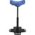 Taburete de apoyo SITNESS FALCON, con asiento ergonómico en forma de sillín, tapizado azul.