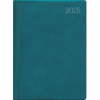 Taschenkalender 610 10,2x14,2cm 1 Tag/1 Seite türkis 2025
