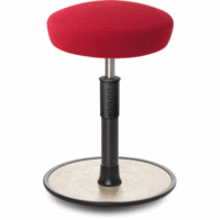Sitz- Stehhocker Free Regular Hutsitz Gestrick Rot schwarz /cremeweiß