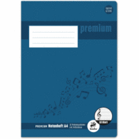 Notenheft Premium A4 8 Blatt Lineatur 12