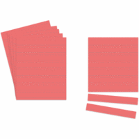 Einsteckkarten Planrecord A4 hoch B210xH297mm VE= 5 Bogen a 8 Streifen rot