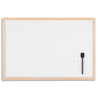 BI-SILQUE Tableau blanc magn�tique, surface en acier laqu�, cadre en bois de pin. Format 40x30 cm