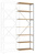 Mittelschweres Fachboden-Steckregal Anbauregal mit 7 Holzverbundböden, HxBxT = 3000 x 1000 x 600 mm | RPK1708.9006