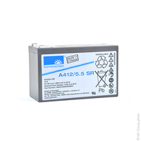 Batterie(s) Batterie plomb etanche gel A412/5.5 SR 12V 5.5Ah F6.35