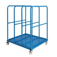 Mobile vertical sheet rack - dual access