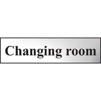 Changing room sign