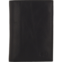 Senza Pure Leather Card Holder Deep Black