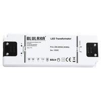 Blulaxa LED Transformator Trafo 12V DC, Festspannung, ultraflache Bauform, 0.5W-15W