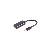 Adapter, USB Typ C-Stecker auf Displayport Buchse, 8K60Hz, schwarz