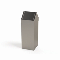 Cestino per rifiuti con coperchio basculante 70 litri 320 x 320 x 890 mm MSA-CLN