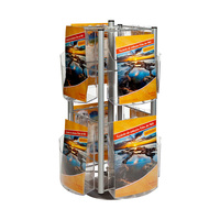 Countertop Rotating Stand / Leaflet Display / Tabletop Leaflet Stand / Leaflet Table Display "Dreha” | A4 8 about 7,5 kg