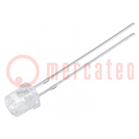 LED; 5mm; rosa; 330÷400mcd; 140°; Frontale: piatte; 2,9÷3,6V