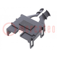 Cable hood and fastener; female; Mega-Fit; PIN: 10; UL94V-0