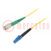 Patch cord a fibra ottica; FC/APC,LC/UPC; 1m; giallo; Gold