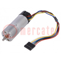 Motor: DC; with encoder,with gearbox; LP; 12VDC; 1.1A; 71rpm