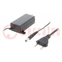 Power supply: switched-mode; 12VDC; 3A; Out: 5,5/2,5; 36W; 0÷40°C
