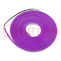 NEON LED tape; violet; 2835; 24V; LED/m: 120; 6mm; IP65; 8W/m