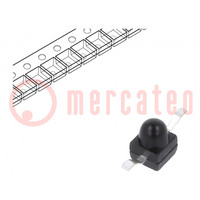 PIN photodiode; 1.9mm; SMD; 940nm; 5nA; convex; black