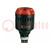 Avertisseur: lumineux-sonore; 230÷240VAC; LED; rouge; IP65; 98dB