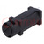 Fuse holder; cylindrical fuses; vertical; 5x20mm; -20÷85°C; black