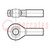 Ball joint; 12mm; M12; 1.75; right hand thread,outside; steel