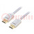 Cable; HDMI 2.1; HDMI plug,both sides; PVC; textile; Len: 1m; 28AWG