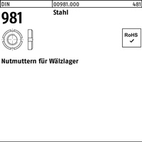 Nutmutter DIN 981 KM 9 M45x1,5 Stahl 1 S