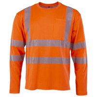Asatex Prevent Premium Warnschutzshirt orange, Größen: S - 5XL, Farbe: orange Version: 04 - Größe: XL