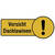 SafetyMarking Hinweisschild Vorsicht Dachlawinen, Folie, selbstkl., 30 x 13 cm