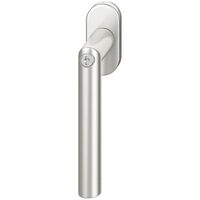 Produktbild zu FSB Fenstergriff 34 1076 81415 abschließbar ovale Rosette, Aluminium silber