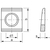 Skizze zu DIN434 M10 rozsdamentes A4 alátét U-gerendákhoz, dőlésszög 8 %