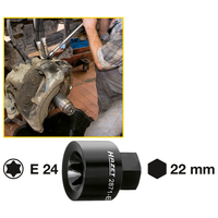 Bremssattel TORX Einsatz 2871-E24 - Außen-Sechskant 22 mm - Außen TORX Profil