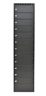 Leba NoteLocker NL-12-PAD-SC tároló/töltő kocsi és szekrény mobileszközökhöz Tárolószekrény mobileszközökhöz Fekete