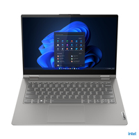 Lenovo ThinkBook 14s Yoga Intel® Core™ i5 i5-1335U Hybrid (2-in-1) 35,6 cm (14") Touchscreen Full HD 16 GB DDR4-SDRAM 512 GB SSD Wi-Fi 6 (802.11ax) Windows 11 Pro Grau