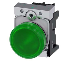 Siemens 3SU1156-6AA40-1AA0 alarm light indicator Green