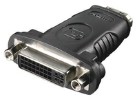 Microconnect HDM19F24F zmieniacz płci / kabli HDMI DVI-D Czarny