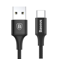 Baseus CAMKLF-BG1 USB kábel 1 M USB 2.0 USB A USB C Fekete