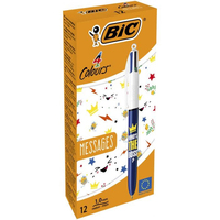BIC 992563 bolígrafo Negro, Azul, Verde, Rojo Bolígrafo multifunción Medio 12 pieza(s)