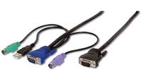 ASSMANN Electronic KVM Cable cable para video, teclado y ratón (kvm) Negro 5 m