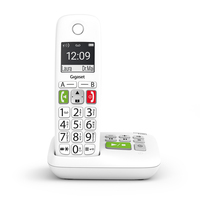 Gigaset E290 Analog/DECT telephone White