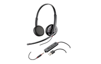Fujitsu Plantronics Blackwire 325 Headset Vezetékes Fejpánt Iroda/telefonos ügyfélközpont Fekete