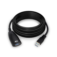 ACT AC6105 cable USB 5 m USB 3.2 Gen 1 (3.1 Gen 1) USB A Negro