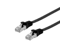 Equip Cat.6A U/FTP Flat Patch Cable, 5.0m, black