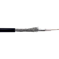 Conrad 93030C549 cable coaxial 50 m Negro